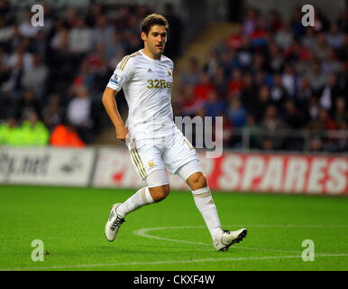 Liberty Stadium, Swansea, Großbritannien. 28. August 2012.   Im Bild: Danny Graham von Swansea. Capital One Cup Spiel, Swansea City FC V Barnsley an der Liberty Stadium, South Wales, UK. Bildnachweis: D Legakis / Alamy Live News Stockfoto