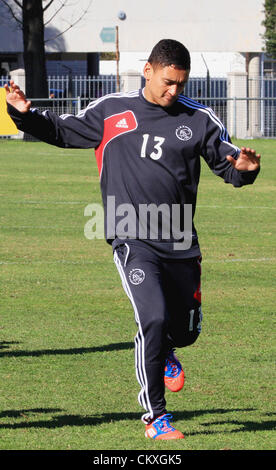 Cape Town, Südafrika. 28. August 2012.  Cole Alexander während der Trainingseinheit Ajax Cape Town und Pressekonferenz in Ikamva am 28. August 2012 in Kapstadt, Südafrika-Foto von Grant Pitcher / Gallo Images / Alamy Live News Stockfoto