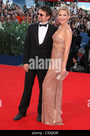 MATTHEW BELLAMY & KATE HUDSON NUR UNGERN FUNDAMENTALISTISCH. UA. 69. Venedig FILM FESTIVAL Venedig Italien 29. August 2012 Stockfoto