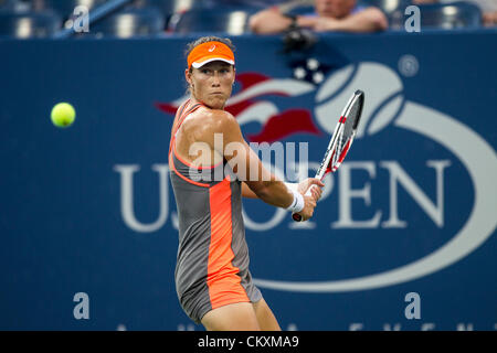 Flushing, New York, USA. 29. August 2012. Samantha Stosur (AUS) im Wettbewerb beim 2012 uns Open Tennisturnier, Flushing, New York. USA. am 29. August. Bildnachweis: PCN Fotografie / Alamy Live News. Stockfoto