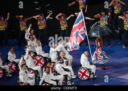 Stratford, London, UK. 29. August 2012. Die Eröffnungsfeier der Paralympischen Spiele in London 2012 im Olympiastadion in Stratford.  Bildnachweis: Aktion Plus Sportbilder / Alamy Live News