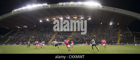 Udine, Italien. 28. August 2012. Gesamtansicht, 28. August 2012 - Fußball / Fußball: UEFA Champions League Play-off 2. Bein match zwischen Udinese 1 (4-5) 1 Sporting Braga im Stadio Friuli in Udine, Italien. (Foto von Maurizio Borsari/AFLO) Stockfoto