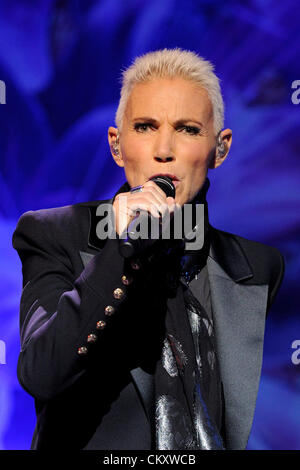30. August 2012 - Toronto, Kanada - schwedische Pop-Rock-Duo ROXETTE im Canadian Molson Amphitheatre führt. Im Bild, Marie Fredriksson. (DCP/N8N) Stockfoto