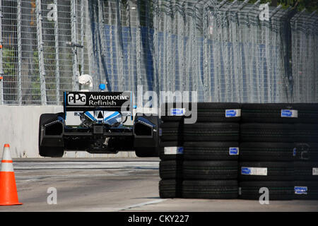 31. August 2012 - Baltimore, Maryland, USA - IZOD Indycar, Grand Prix von Baltimore, Baltimore, MD, August 31-September 2 2012, RYAN BRISCOE, Team Penske. (Kredit-Bild: © Ron Bijlsma/ZUMAPRESS.com) Stockfoto