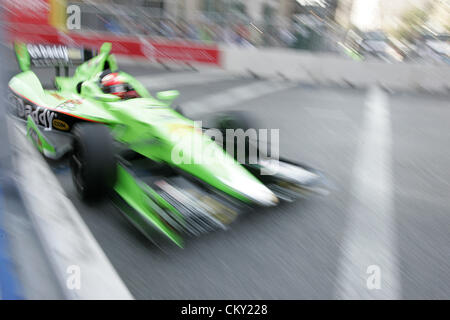 31. August 2012 - Baltimore, Maryland, USA - IZOD Indycar, Grand Prix von Baltimore, Baltimore, MD, August 31-September 2 2012, JAMES HINCHCLIFFE, Andretti Autosport. (Kredit-Bild: © Ron Bijlsma/ZUMAPRESS.com) Stockfoto