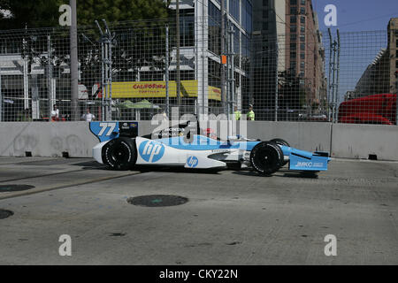 31. August 2012 - Baltimore, Maryland, USA - IZOD Indycar, Grand Prix von Baltimore, Baltimore, MD, August 31-September 2 2012, SIMON PAGENAUD, Schmidt/Hamilton Racing. (Kredit-Bild: © Ron Bijlsma/ZUMAPRESS.com) Stockfoto