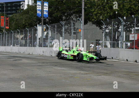 31. August 2012 - Baltimore, Maryland, USA - IZOD Indycar, Grand Prix von Baltimore, Baltimore, MD, August 31-September 2 2012, JAMES HINCHCLIFFE, Andretti Autosport. (Kredit-Bild: © Ron Bijlsma/ZUMAPRESS.com) Stockfoto