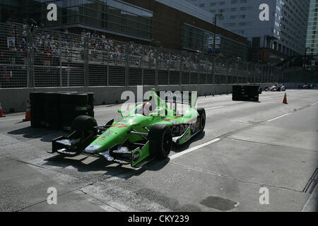 31. August 2012 - Baltimore, Maryland, USA - IZOD Indycar, Grand Prix von Baltimore, Baltimore, MD, August 31-September 2 2012, JAMES HINCHCLIFFE, Andretti Autosport. (Kredit-Bild: © Ron Bijlsma/ZUMAPRESS.com) Stockfoto