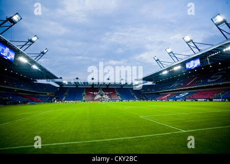 Im Stadion Miejski. Henryka Reymana - Fußball-Stadion in Krakau, Polen. Derzeit als Heimspielstätte von Wisła Kraków genutzt. Stockfoto