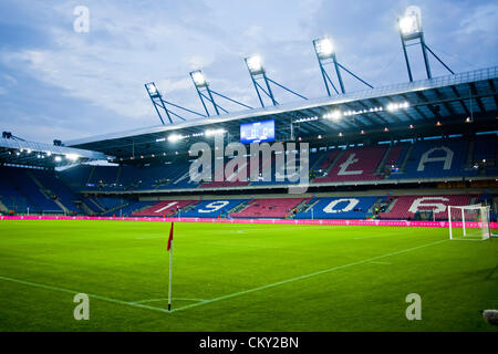 Im Stadion Miejski. Henryka Reymana - Fußball-Stadion in Krakau, Polen. Derzeit als Heimspielstätte von Wisła Kraków genutzt. Stockfoto