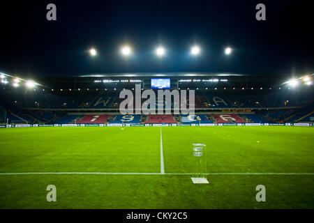 Im Stadion Miejski. Henryka Reymana - Fußball-Stadion in Krakau, Polen. Derzeit als Heimspielstätte von Wisła Kraków genutzt. Stockfoto