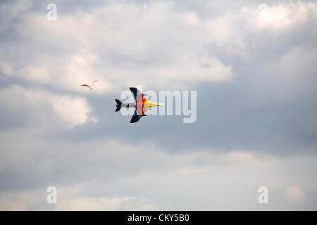 Bournemouth, UK Freitag, 31. August 2012. Miss Demeanour führt beim Bournemouth Air Festival, Bournemouth, UK. Bildnachweis: Carolyn Jenkins / Alamy Live News Stockfoto