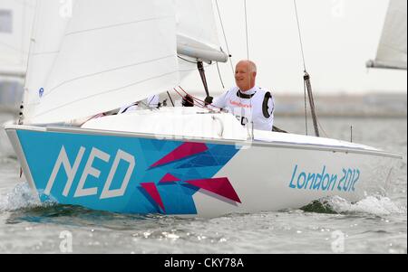 Paralympics London 2012: Segeln Sonar Klasse Niederlande 1. September 2012 Bild von: DORSET MEDIA SERVICE Stockfoto