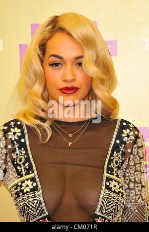 Rita Ora im Ankunftsbereich für 2012 MTV Video Music Awards VMA - Ankünfte, STAPLES Center, Los Angeles, CA 6. September 2012. Foto von: Dee Cercone/Everett Collection Stockfoto