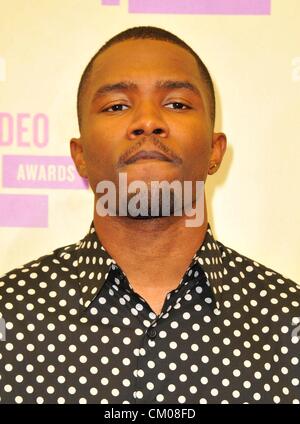 6. September 2012 statt - Los Angeles, Kalifornien, USA - Frank Ocean Teilnahme an der 2012 MTV Video Music Awards - Ankünfte im Staples Center in Los Angeles, Kalifornien am 6. September 2012. 2012 (Kredit-Bild: © D. Long/Globe Photos/ZUMAPRESS.com) Stockfoto