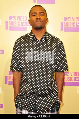 6. September 2012 statt - Los Angeles, Kalifornien, USA - Frank Ocean Teilnahme an der 2012 MTV Video Music Awards - Ankünfte im Staples Center in Los Angeles, Kalifornien am 6. September 2012. 2012 (Kredit-Bild: © D. Long/Globe Photos/ZUMAPRESS.com) Stockfoto