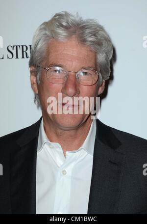 New York, USA. 12. September 2012. Richard Gere im Ankunftsbereich für ARBITRAGE-Premiere, Walter Reade Theater, New York, NY 12. September 2012. Foto von: Derek Sturm/Everett Collection/Alamy Live-Nachrichten Stockfoto