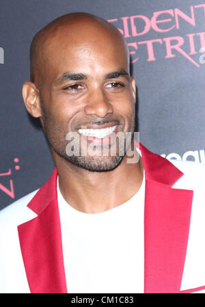 12. September 2012 - Los Angeles, Kalifornien, USA - Boris Kodjoe besucht Premiere von Screen Gems' '' Resident Evil: Retribution'' am 12. September 2012 Regal Kinos L.A Theatre, Los Angeles, CA. USA. (Kredit-Bild: © TLeopold/Globe Photos/ZUMAPRESS.com) Stockfoto