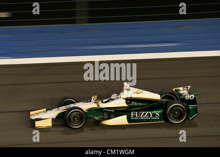 15. September 2012 - Fontana, Kalifornien, USA - Indycar, MAV TV 500, Fontana, CA, September 12-15 2012, ED CARPENTER, Ed Carpenter Racing (Kredit-Bild: © Ron Bijlsma/ZUMAPRESS.com) Stockfoto