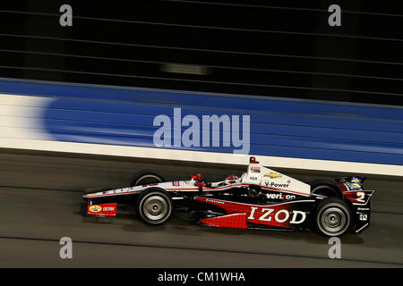 15. September 2012 - Fontana, Kalifornien, USA - Indycar, MAV TV 500, Fontana, CA, September 12-15 2012, RYAN BRISCOE, Team Penske (Kredit-Bild: © Ron Bijlsma/ZUMAPRESS.com) Stockfoto