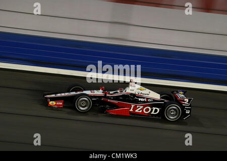 15. September 2012 - Fontana, Kalifornien, USA - Indycar, MAV TV 500, Fontana, CA, September 12-15 2012, RYAN BRISCOE, Team Penske (Kredit-Bild: © Ron Bijlsma/ZUMAPRESS.com) Stockfoto