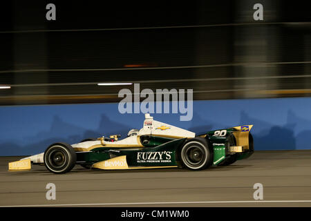 15. September 2012 - Fontana, Kalifornien, USA - Indycar, MAV TV 500, Fontana, CA, September 12-15 2012, ED CARPENTER, Ed Carpenter Racing (Kredit-Bild: © Ron Bijlsma/ZUMAPRESS.com) Stockfoto