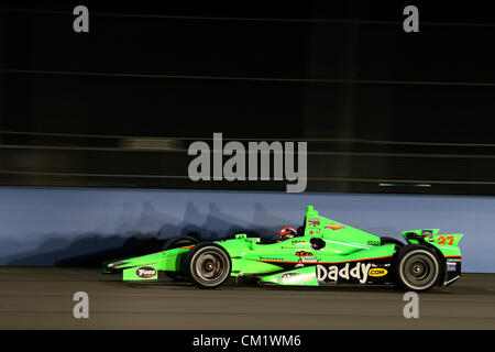 15. September 2012 - Fontana, Kalifornien, USA - Indycar, MAV TV 500, Fontana, CA, September 12-15 2012, JAMES HINCHCLIFFE, Andretti Autosport (Kredit-Bild: © Ron Bijlsma/ZUMAPRESS.com) Stockfoto