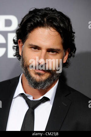 Los Angeles, CA, USA 17. September 2012. Joe Manganiello bei der End of Watch Filmpremiere Photo Credit: Sydney Alford / ALAMY live-News. Stockfoto