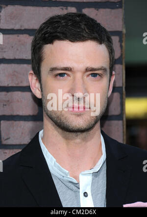 Justin Timberlake bei den "Trouble with the Curve" Filmpremiere in Los Angeles, CA 19. September 2012 Foto von Sydney Alford Stockfoto