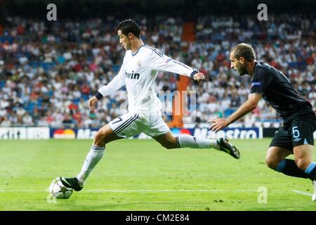 Cristiano Ronaldo (Real), 18. September 2012 - Fußball / Fußball: UEFA Champions League-Gruppe D-match zwischen Real Madrid 3: 2-Manchester City im Estadio Santiago Bernabeu in Madrid, Spanien. (Foto von D.Nakashima/AFLO) [2336] Stockfoto