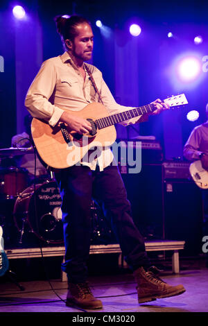 Sep 21, 2012 - Austin, Texas, US - Citizen Cope spielt live auf der Bühne bei Stubbs in Austin (Credit-Bild: © Sandra Dahdah/ZUMAPRESS.com) Stockfoto