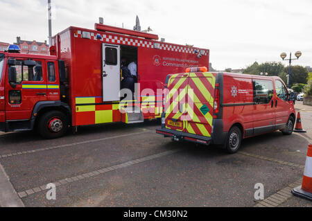 Bangor, County Down. 23/09/2012 - Nordirland Feuer- und Rettungsdienst Command und Control Center. Stockfoto