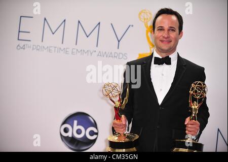 Danny Strong Inpress room64th Primetime Emmy Awards - drücken Sie Zimmer 2 Nokia Theatre L.A. LIVE Los Angeles CA 23. September 2012 Stockfoto