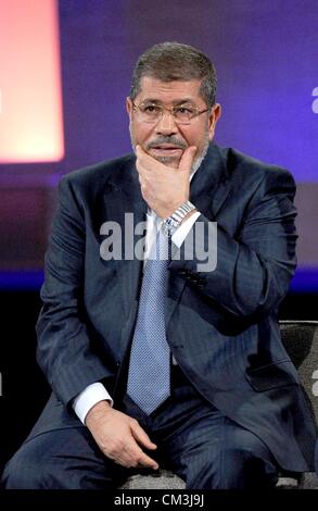 Mohamed Morsi in Anwesenheit für Clinton Global Initiative Annual Meeting - di, Sheraton Hotel, New York, NY 25. September 2012. Foto von: Kristin Callahan/Everett Collection Stockfoto