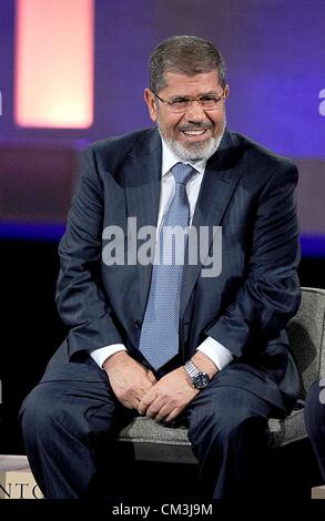 Mohamed Morsi in Anwesenheit für Clinton Global Initiative Annual Meeting - di, Sheraton Hotel, New York, NY 25. September 2012. Foto von: Kristin Callahan/Everett Collection Stockfoto