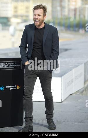 27. September 2012 - San Sebastian, besucht Baskenland, Spanien - schottische Schauspieler Ewan McGregor "The Impossible" Photocall im Kursaal Palace während 60. San Sebastian International Film Festival am 27. September 2012 in San Sebastian, Spanien. Stockfoto