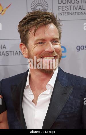 27. September 2012 - San Sebastian, besucht Baskenland, Spanien - schottische Schauspieler Ewan McGregor die Donosti Lifetime Achievement Award Gala des 60. San Sebastian International Film Festival im Kursaal Palace am 27. September 2012 in San Sebastian, Spanien. Stockfoto