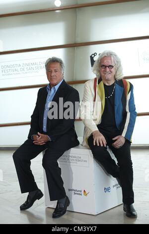 29. September 2012 besuchen - San Sebastian, Spanien - Regisseur DUSTIN HOFFMAN und Schauspieler BILLY CONNOLLY "Quartet" Photocall im Kursaal Palace während der 60. San Sebastian International Film Festival in San Sebastian, Spanien. (Bild Kredit: Jack Abuin/ZUMAPRESS.com ©) Stockfoto