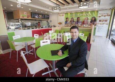 24. September 2012 - Los Angeles, Kalifornien (CA, USA - Manuel Villareal, executive Vice President von Yoshinoya USA. (Kredit-Bild: © Ringo Chiu/ZUMAPRESS.com) Stockfoto