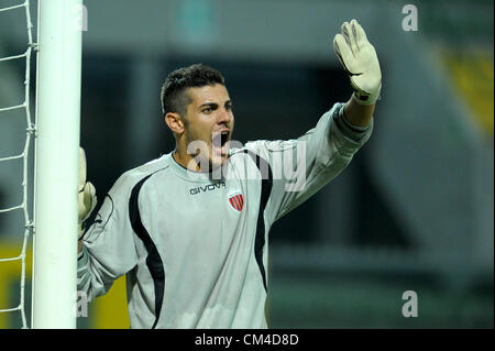 Riccardo Ragni (Nocerina), 23. August 2012 - Fußball / Fußball: Lega Pro Prima Divisione Übereinstimmung zwischen ASG Nocerina 0-1 Sorrento Calcio 1945 im Stadio San Francesco Lucini in Nocera Inferiore, Italien. (Foto von Maurizio Borsari/AFLO) [0855] Stockfoto