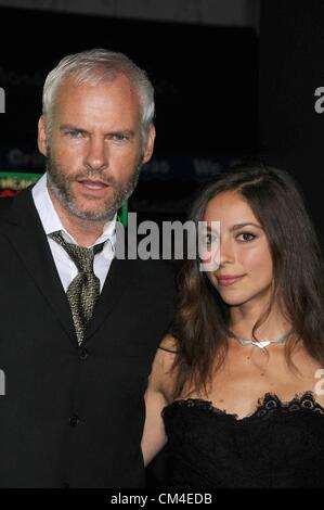 1. Oktober 2012 anlässlich der Bruin Theater, Los Angeles - Los Angeles, Kalifornien, USA - 1. Oktober 2012 - Los Angeles, Kalifornien, USA - Regisseur MARTIN MCDONAGH auf der sieben Psychopathen Premiere. (Kredit-Bild: © Paul Fenton/ZUMAPRESS.com) Stockfoto