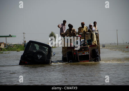 Überschwemmungen in Pakistan Stockfoto