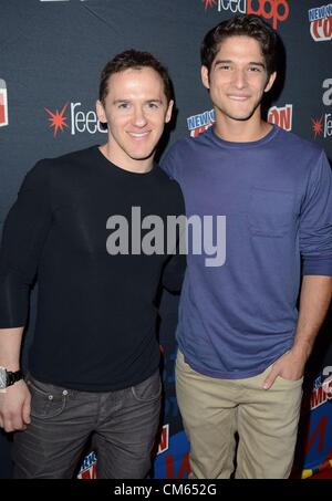 Jeff Davis, Tyler Posey in Anwesenheit für New York Comic Con - Samstag, Javits Center, New York, NY 13. Oktober 2012. Foto von: Derek Sturm/Everett Collection Stockfoto