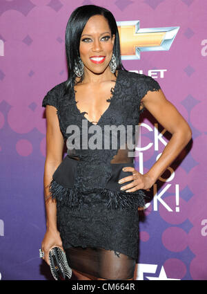 13. Oktober 2012 - Bronx, New York, USA - REGINA KING, bei der Aufzeichnung der, 2012 Black Girls Rock Show, die an das berühmte The Loews Paradies-Theater stattfand. Gegründet von Star DJ und Philanthrop, Beverly Bond, schwarze GIRLS ROCK! Âª widmet sich der Förderung der positive Bilder von Frauen der Farbe in den Massenmedien. (Bild Kredit: Ricky Fitchett/ZUMAPRESS.com ©) Stockfoto