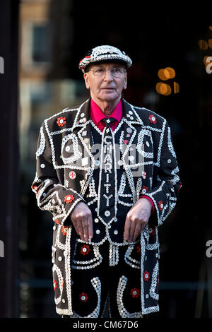 14. Oktober 2012, ernten Pearly Kings & Queens Festival St. Pauls Kirche, Covent Garden, London, UK. Stockfoto