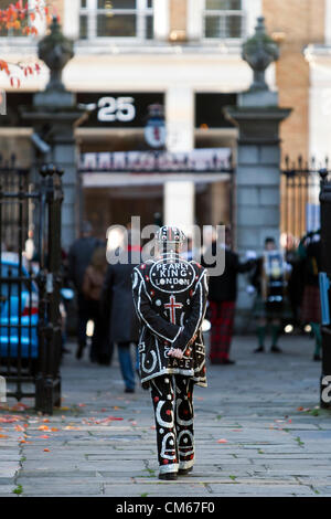 14. Oktober 2012, ernten Pearly Kings & Queens Festival St. Pauls Kirche, Covent Garden, London, UK. Stockfoto