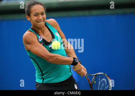 Heather Watson (GBR), 14. Oktober 2012 - Tennis: HP Japan Frauen Open Tennis 2012, Dameneinzel Finale match bei Utsubo Tennis Center, Osaka, Japan.  (Foto von Akihiro Sugimoto/AFLO SPORT) Stockfoto