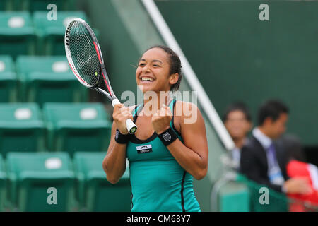 Heather Watson (GBR), 14. Oktober 2012 - Tennis: HP Japan Frauen Open Tennis 2012, Dameneinzel Finale match bei Utsubo Tennis Center, Osaka, Japan.  (Foto von Akihiro Sugimoto/AFLO SPORT) Stockfoto