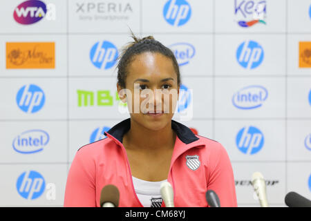 Heather Watson (GBR), 14. Oktober 2012 - Tennis: HP Japan Frauen Open Tennis 2012, Dameneinzel Finale match bei Utsubo Tennis Center, Osaka, Japan.  (Foto von Akihiro Sugimoto/AFLO SPORT) Stockfoto