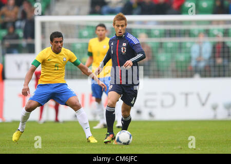 Keisuke Honda (JPN), 16. Oktober 2012 - Fußball /Soccer: Internationale Freundschaftsspiel zwischen Japan - Brasilien am Stadion Wroclaw, Breslau, Polen.  (Foto von YUTAKA/AFLO SPORT) [1040] Stockfoto